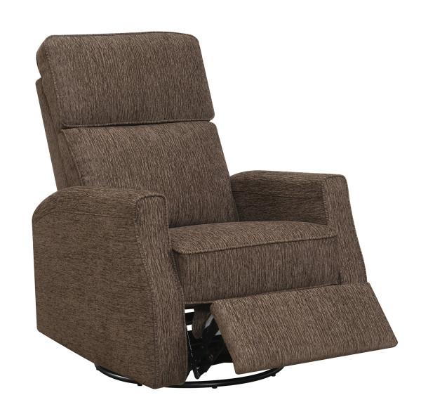 Tabor Swivel Glider Recliner - Brown,Emerald Home Furnishings