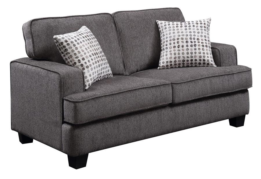 Carter Loveseat - Ink Grey,Emerald Home Furnishings