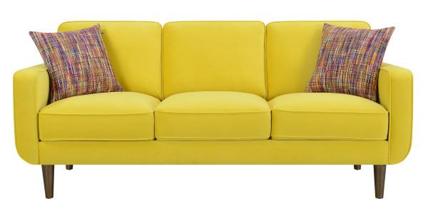 Jax Sofa - Yellow,Emerald Home Furnishings