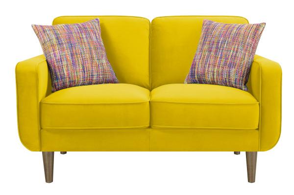 Jax Loveseat - Yellow,Emerald Home Furnishings