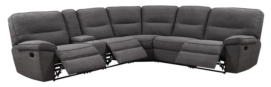 Alberta Reclining Sectional,Emerald Home Furnishings
