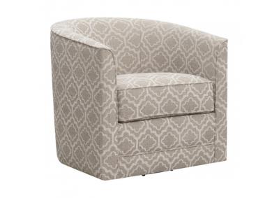 Image for Milo Swivel Accent Chair - Beige Multi