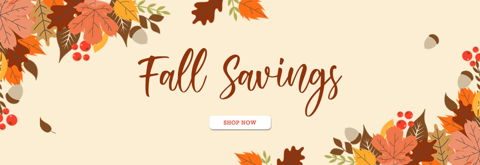 Fall Savings - Shop Now
