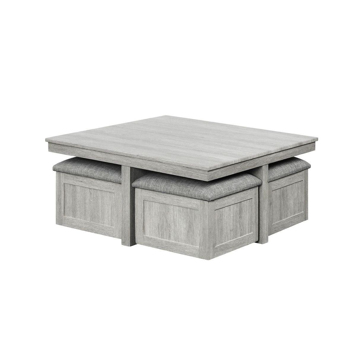 Ctut100 Cocktail Table with 4 Storage Benches,Harlem In-Store