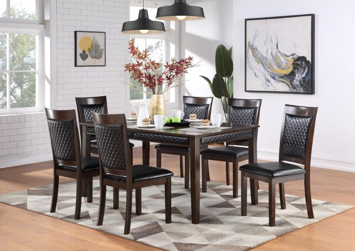 D247 Dining Table And 6 Chairs Harlem Furniture