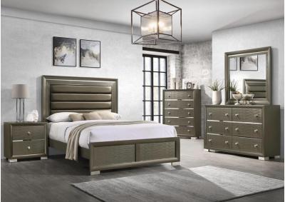 Image for 14.5 Queen Bed, Dresser, Mirror, Chest, and Nightstand