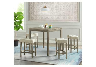 CDOL1005CS Table and 4 Dining Stools
