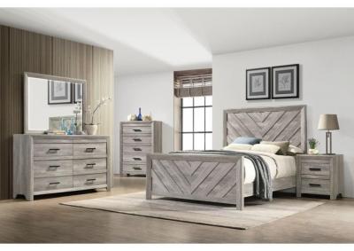 EL700 Queen Bed, Dresser, Mirror, Chest, and Nightstand