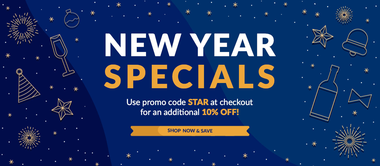 New Years Specials - Promo code STAR for 10% off!