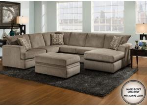 Image for Lacey Grey 2 Pc Sectional Pewter Laf Sofa Chaise