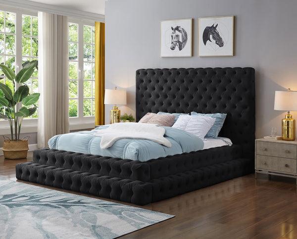 Black Upholstered Bed  5929-BK  King Bed,Austell Ideal