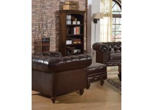 Image for Shantoria Dark Brown Bonded Leather Wood Chair