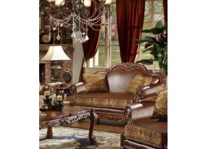 Image for Dresden Brown Chenille/PU Leather Loveseat