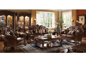 Image for Vendome 3Pcs Cherry Sofa Set 1 Sofa, 1 Loveseat and 1 Chair
