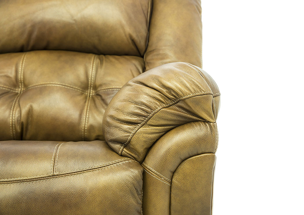 HUDSON SADDLE POWER LEATHER RECLINER,HOME STRETCH