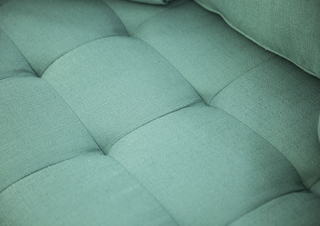 MID-CENTURY MODERN TURQUOISE SOFA,MAGNOLIA HOME FURNISHINGS