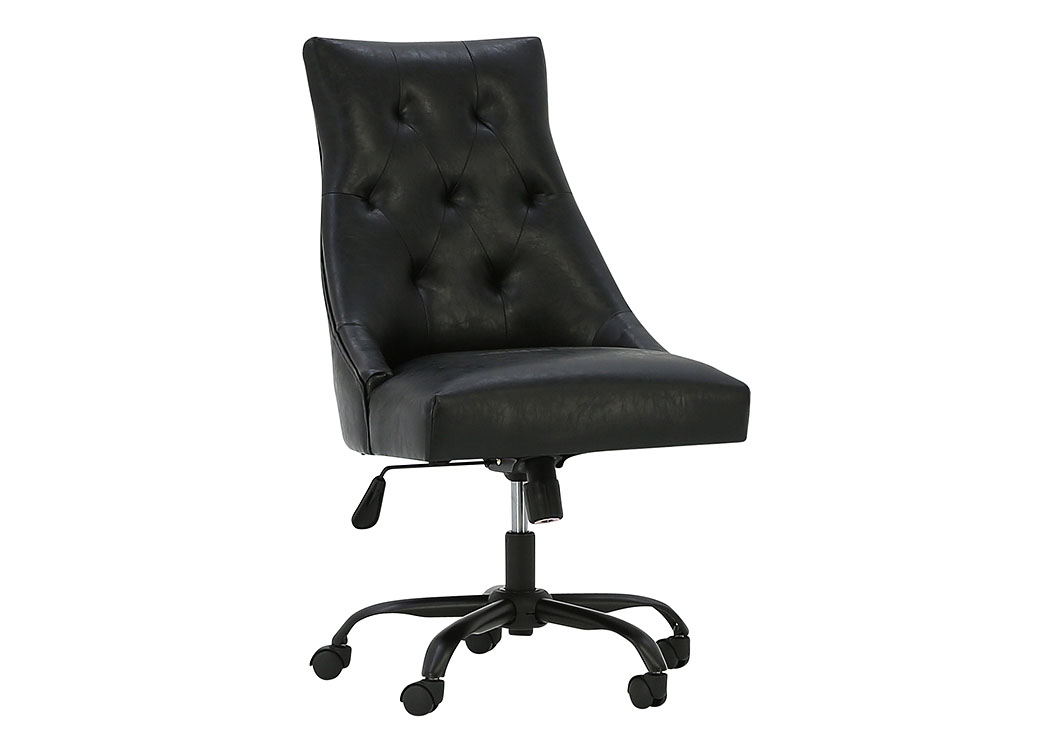 HOME OFFICE BLACK FAUX LEATHER DESK CHAIR,ASHLEY FURNITURE INC.