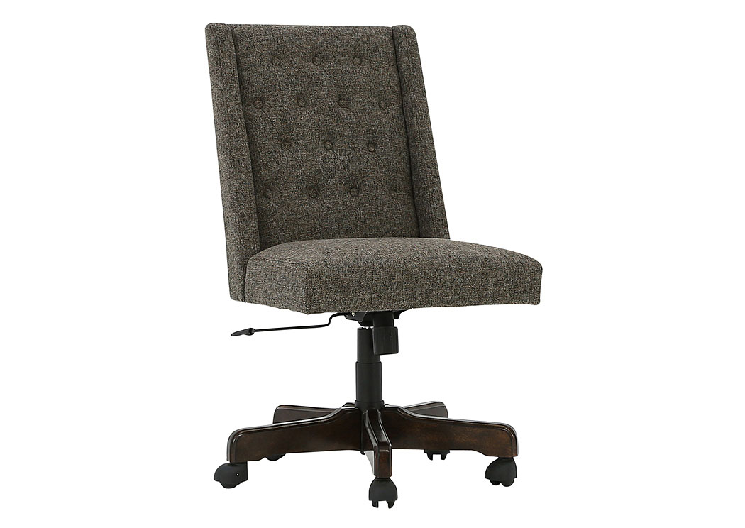 HOME OFFICE GRAPHITE UPHOLSTERED DESK CHAIR,ASHLEY FURNITURE INC.