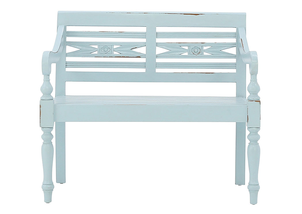 LEXI LIGHT BLUE BENCH,1111 IMPORTS, LLC