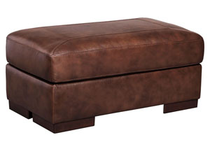 ISLEBROOK CANYON LEATHER OTTOMAN,ASHLEY FURNITURE INC.