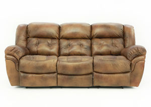 Image for HUDSON SADDLE RECLINING LEATHER SOFA