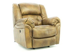 HUDSON SADDLE POWER LEATHER RECLINER,HOME STRETCH