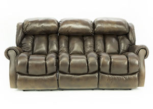 RYKER ESPRESSO RECLINING SOFA,HOME STRETCH