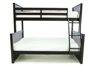 Image for LAUREN CHOCOLATE TWIN OVER FULL BUNKBED