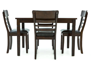 BLAINE DARK CHERRY 5 PIECE DINING SET,LIFESTYLE FURNITURE