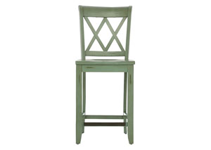 Image for VINTAGE BLUE COUNTER STOOL