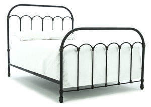 Image for PRIMITIVE BLACKENED BRONZE COLONNADE KING BED