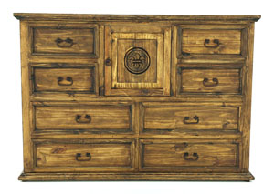 ANTIQUE FLEUR DE LIS DRESSER,RUSTIC SPECIALIST