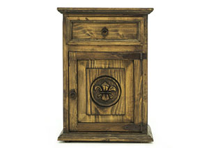 Image for FLEUR DE LIS HONEY RIGHT DOOR NIGHTSTAND