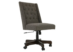 HOME OFFICE GRAPHITE UPHOLSTERED DESK CHAIR,ASHLEY FURNITURE INC.