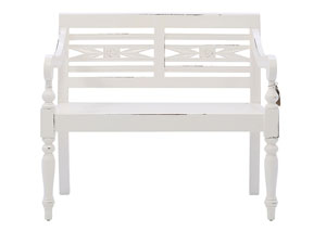 Image for LEXI WHITE BENCH