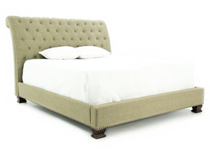 CHARLESTON KING UPHOLSTERED BED,STANDARD FURNITURE