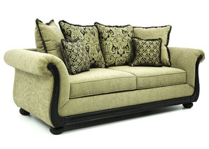 AUBREY TAUPE SOFA,WASHINGTON FURNITURE