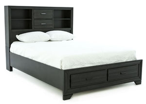 Image for ASLINN ANTIQUE GREY KING BED