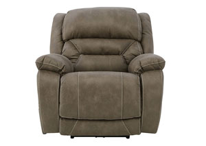 ENTERPRISE MUSHROOM POWER WALLSAVER RECLINER WITH POWER HEADREST & LUMBAR,HOME STRETCH