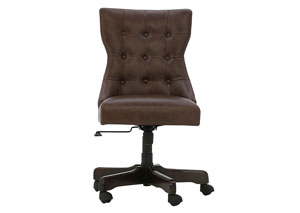 Image for HOME OFFICE BROWN FAUX LEATHER DESK CHAIR