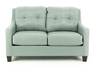 Image for O KEAN SKY LEATHER LOVESEAT