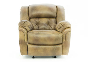 HUDSON SADDLE ROCKER LEATHER RECLINER,HOME STRETCH