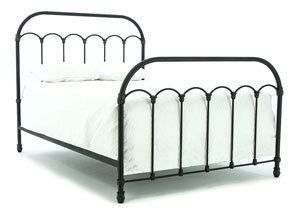 Image for COLONNADE BLACKENED BRONZE FULL METAL BED