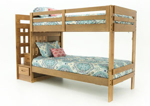 Image for PONDEROSA 4 PC BUNKBED WITH STAIRS
