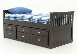 Image for JAYDEN TWIN CAPTAIN'S BED
