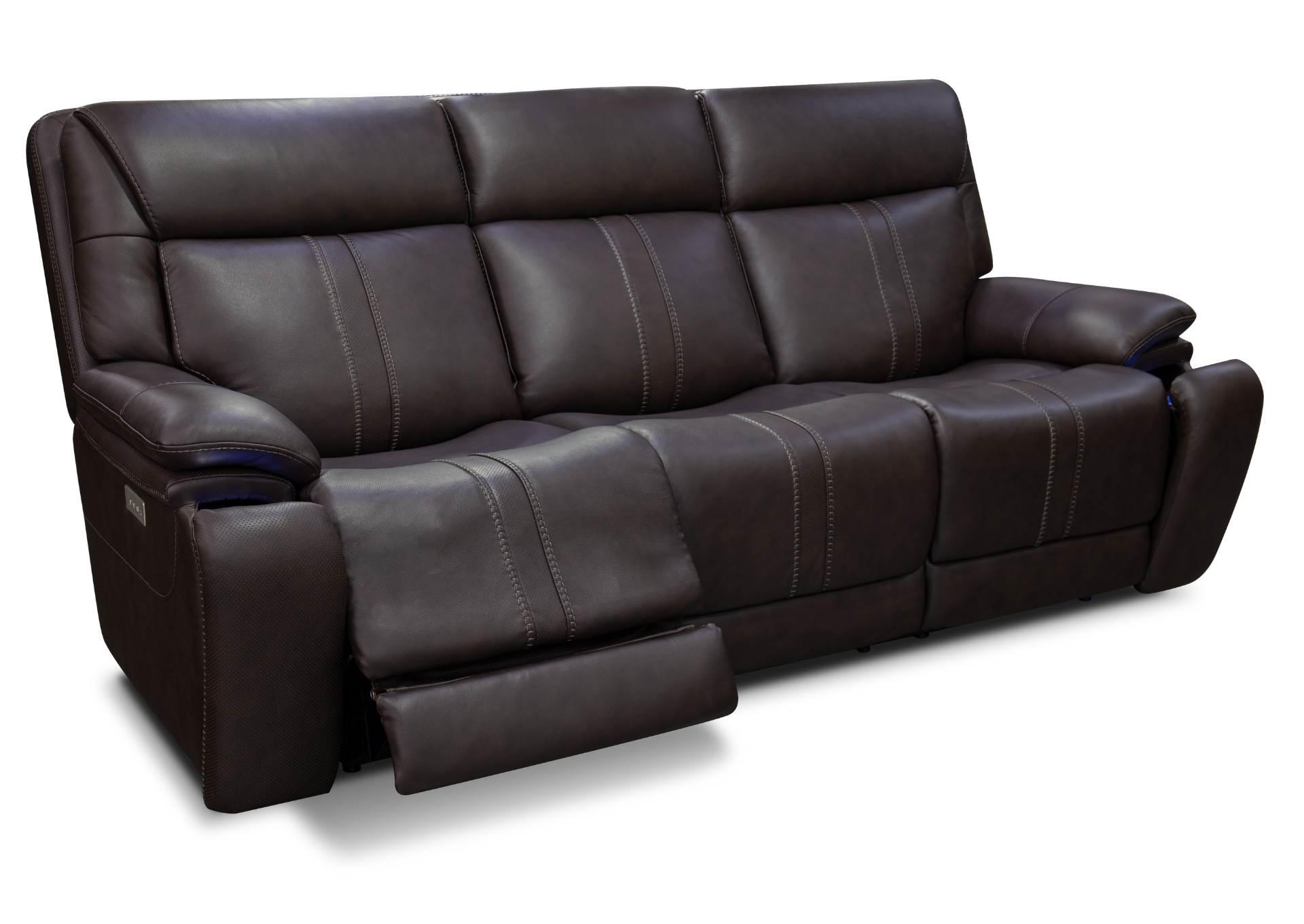 XARA EARTH LEATHER POWER SOFA,MOTM