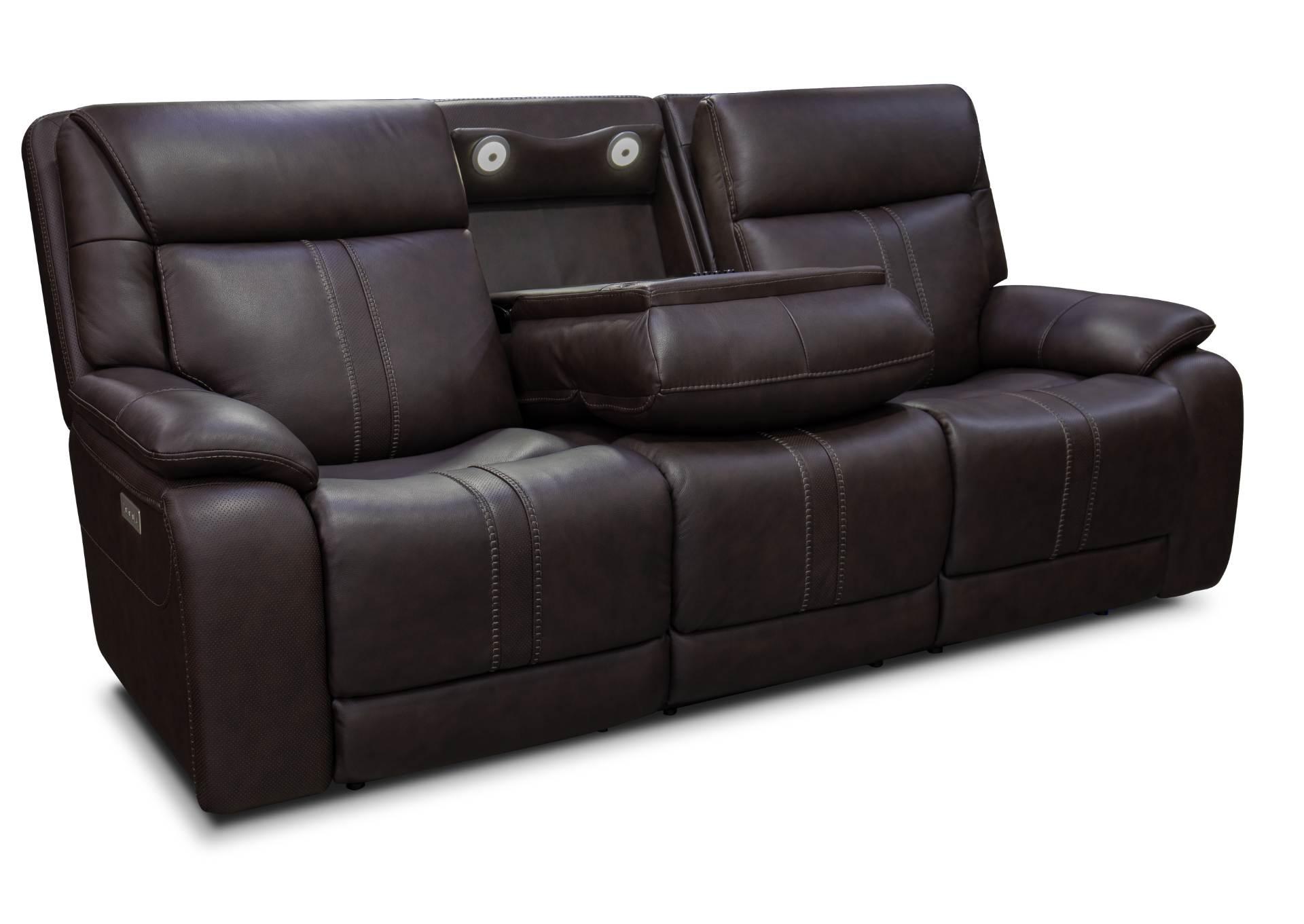 XARA EARTH LEATHER POWER SOFA,MOTM