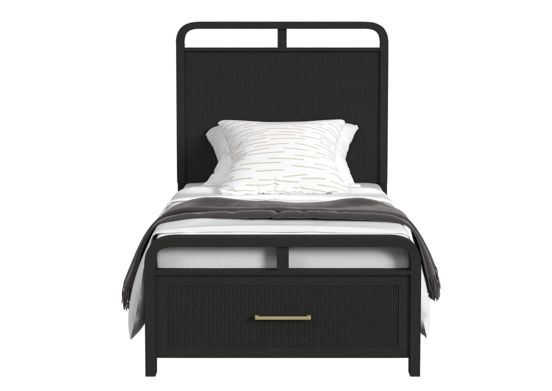 RIDGEMONT BLACK TWIN BED,ELEMENTS INTERNATIONAL GROUP, LLC