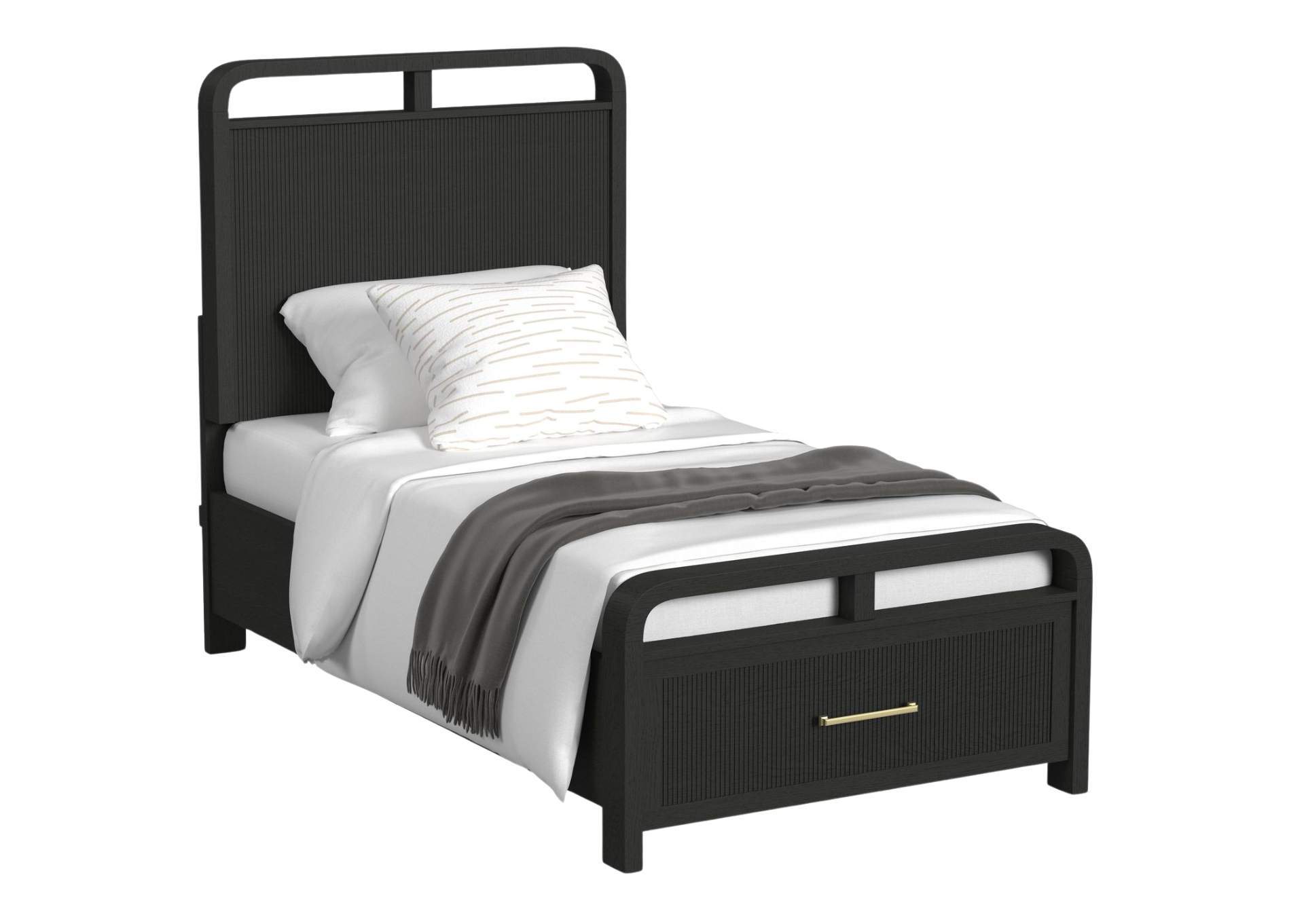 RIDGEMONT BLACK TWIN BED,ELEMENTS INTERNATIONAL GROUP, LLC