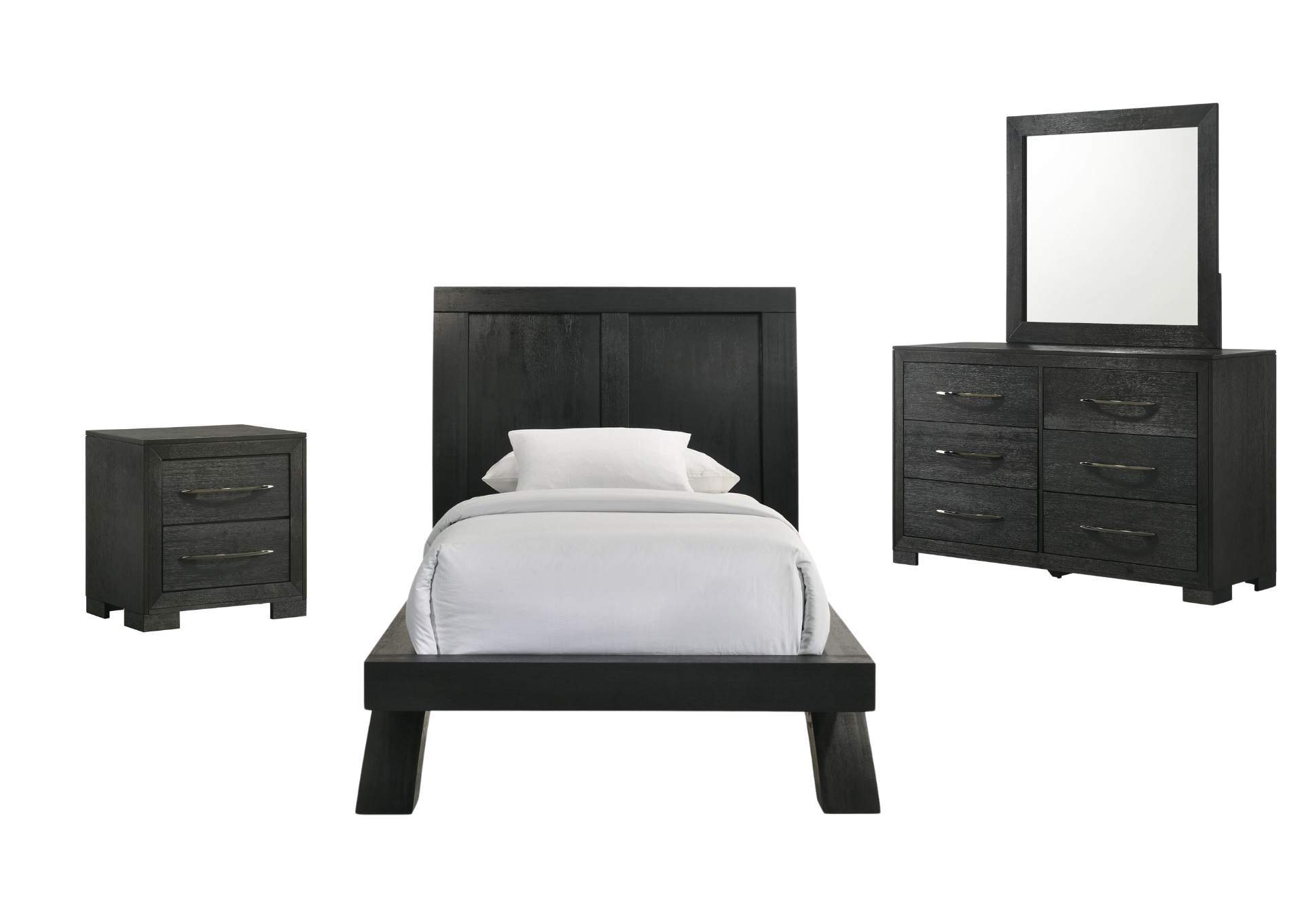 ALLAN BLACK TWIN BEDROOM